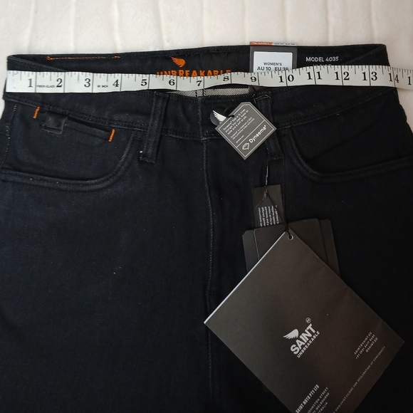 🏍SA1NT Motorcycle Jeans Unbreakable Women’s Size US 6 / AU 10 /EU38 - Picture 7 of 16